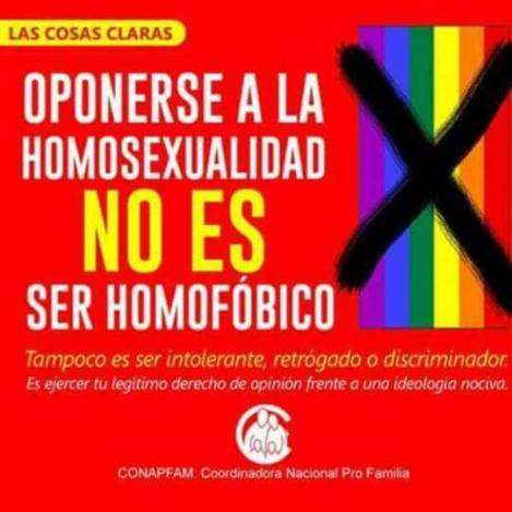 decir no a la homosexualidad no es ser injusto